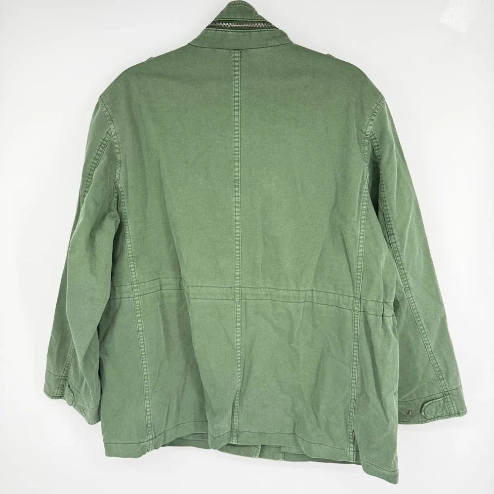 NEW Madewell Oversized Field Jacket Womens M Army Green Military Utility